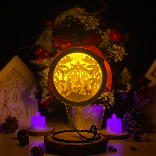 Nativity 1 - 3D Ornament Lantern File  - Cricut File  - VEKTOR KRAFT