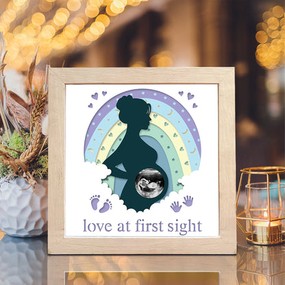 Pregnant – 3D Paper Cut Shadow Box File - Cricut File - (8x8 inches) - VEKTOR KRAFT