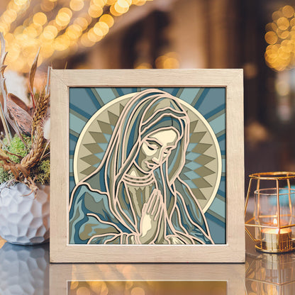Ave Maria – 3D Shadow Box SVG File for Cricut & Silhouette