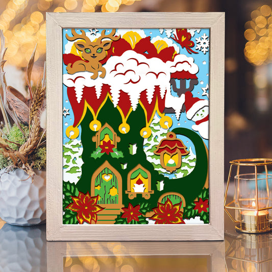 Elf Shoes – 3D Shadow Box SVG File for Cricut & Silhouette