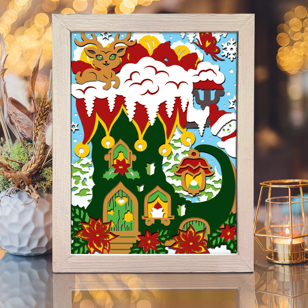 Elf Shoes – 3D Shadow Box SVG File for Cricut & Silhouette
