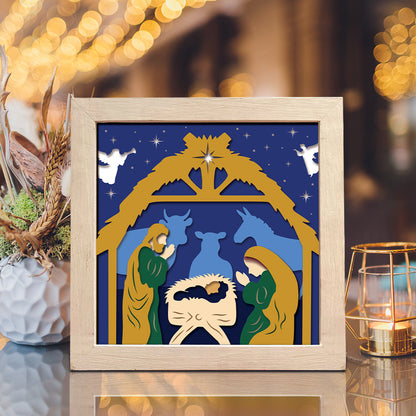 Nativity Scene 1 – 3D Shadow Box SVG File for Cricut & Silhouette