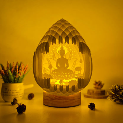 Buddha 2 – 3D Pop-Up Card SVG File for Cricut & Silhouette
