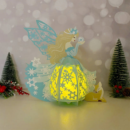 Christmas Fairy 3 – 3D Lantern SVG File for Cricut & Silhouette