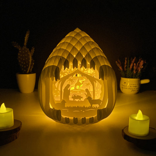 Christmas Nativity – 3D Pop-Up Card SVG File for Cricut & Silhouette