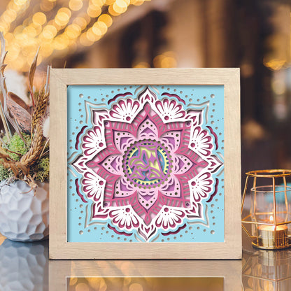 Monogram Mandala – 3D Shadow Box SVG File for Cricut & Silhouette