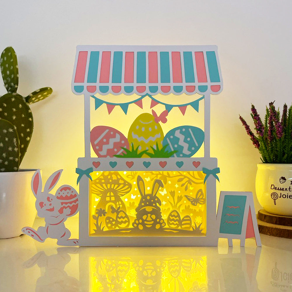 Gnome Easter – 3D Easter Shop Box File - Cricut File - VEKTOR KRAFT