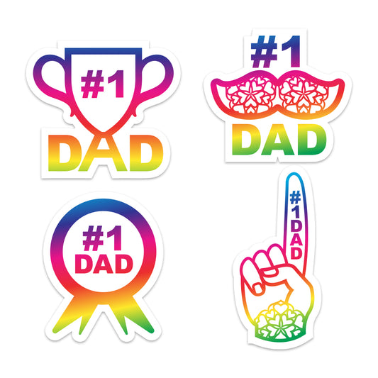 Number 1 Dad Stickers - Cricut File - VEKTOR KRAFT