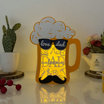 I Love You Dad – 3D Beer Box File - Cricut File - VEKTOR KRAFT