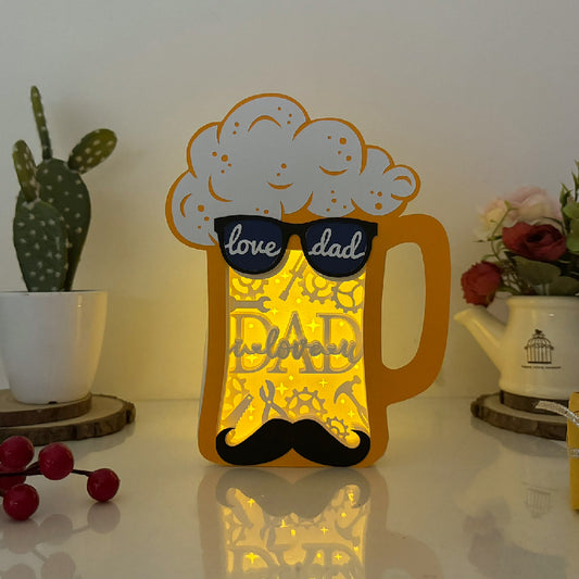 I Love You Dad – 3D Beer Box File - Cricut File - VEKTOR KRAFT