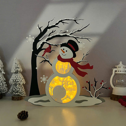 Snowman – 3D Box SVG File for Cricut & Silhouette