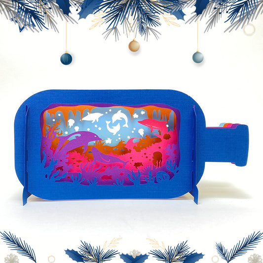 Seabed – 3D Pop-up Bottle File - Cricut File - VEKTOR KRAFT