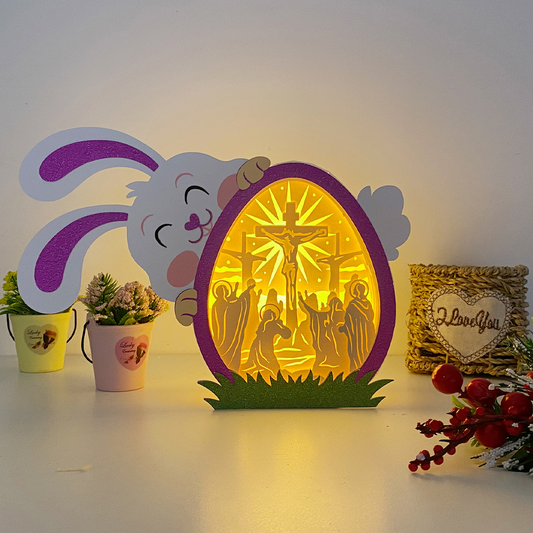 Jesus – 3D Easter Egg Box 2 File - Cricut File - VEKTOR KRAFT