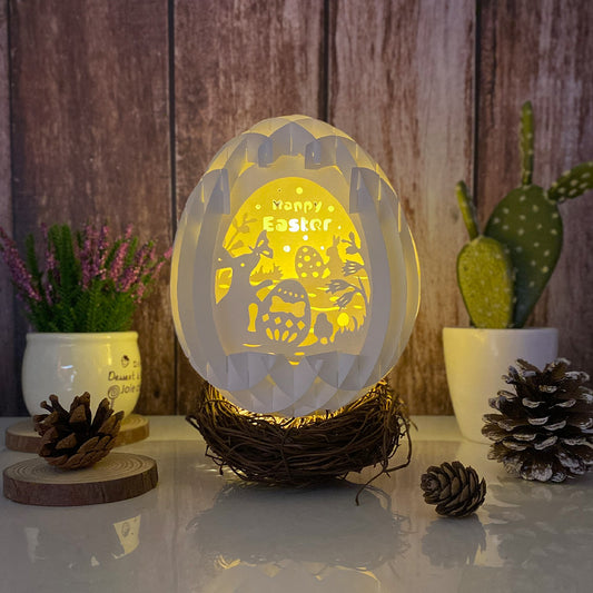 Happy Easter – 3D Pop-Up Card SVG File for Cricut & Silhouette