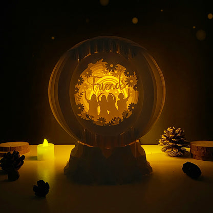 Friendship Day – 3D Pop-Up Card SVG File for Cricut & Silhouette