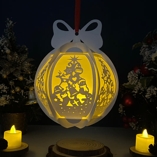 Xmas - 3D Globe Lantern File - Cricut File - VEKTOR KRAFT