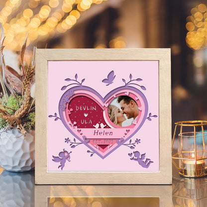 Customizable Wedding 2 – 3D Shadow Box SVG File for Cricut & Silhouette