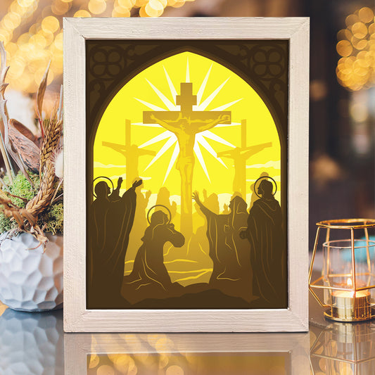 Jesus 7 – 3D Lightbox SVG File for Cricut & Silhouette