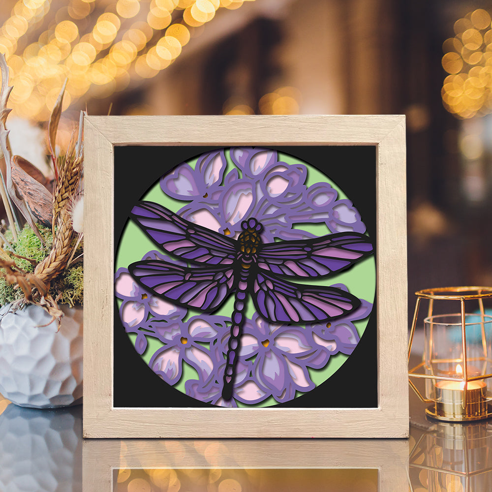 Dragonfly 5 – 3D Shadow Box SVG File for Cricut & Silhouette