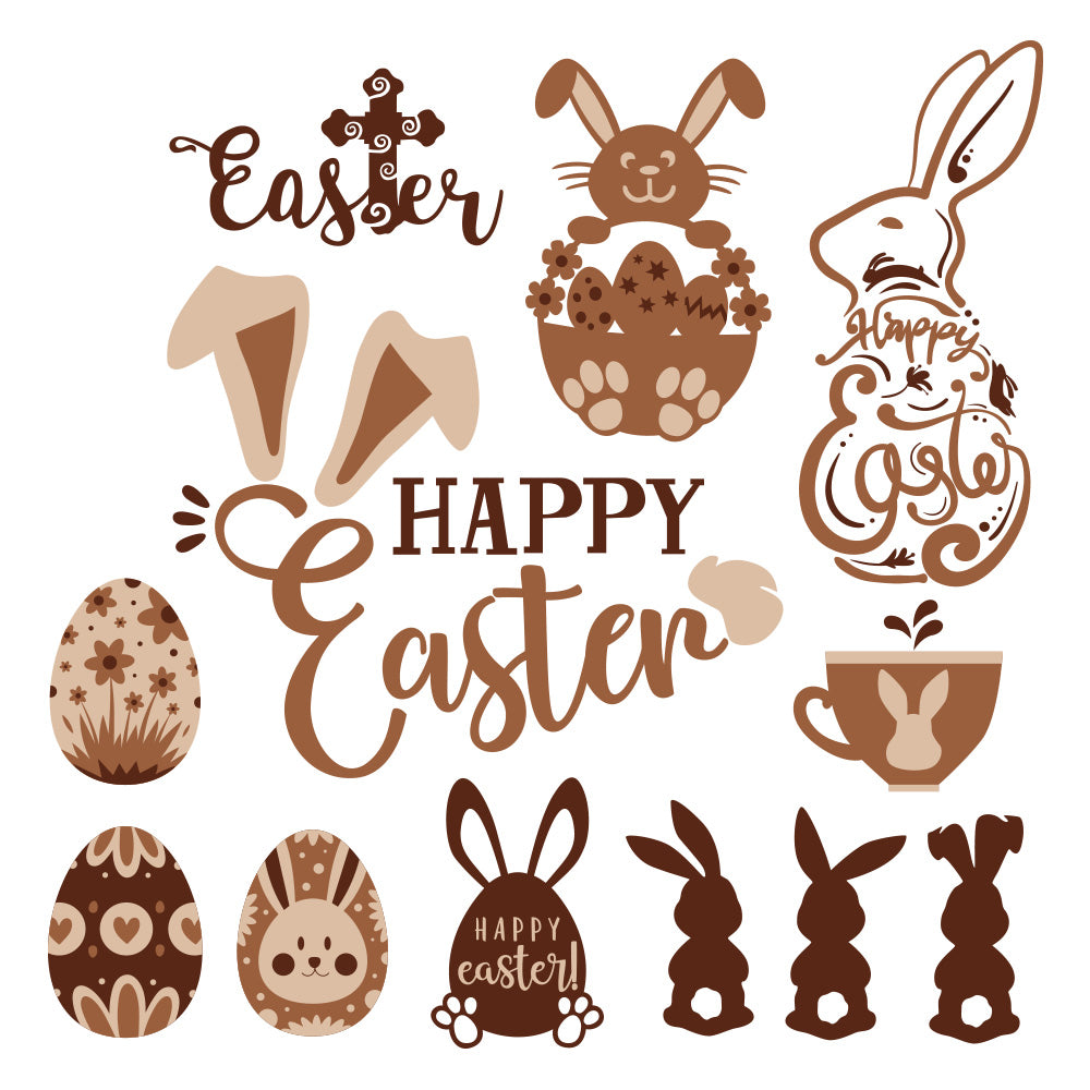 Easter – 3D Lightbox SVG File for Cricut & Silhouette