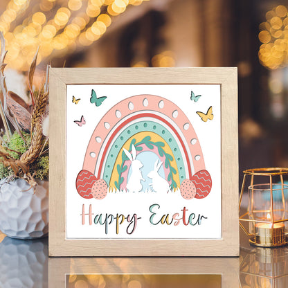 Happy Easter 1 – 3D Shadow Box SVG File for Cricut & Silhouette