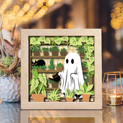 Ghost Plant – 3D Shadow Box SVG File for Cricut & Silhouette