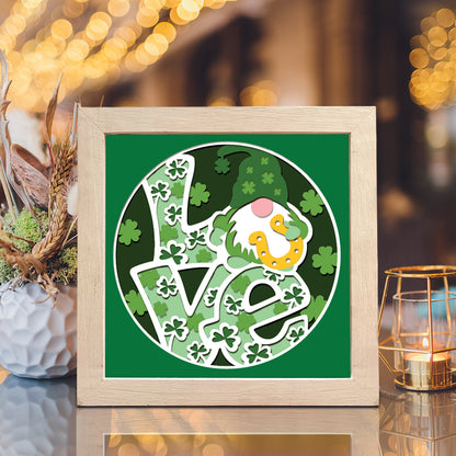 Patrick's Gnome Love – 3D Shadow Box SVG File for Cricut & Silhouette