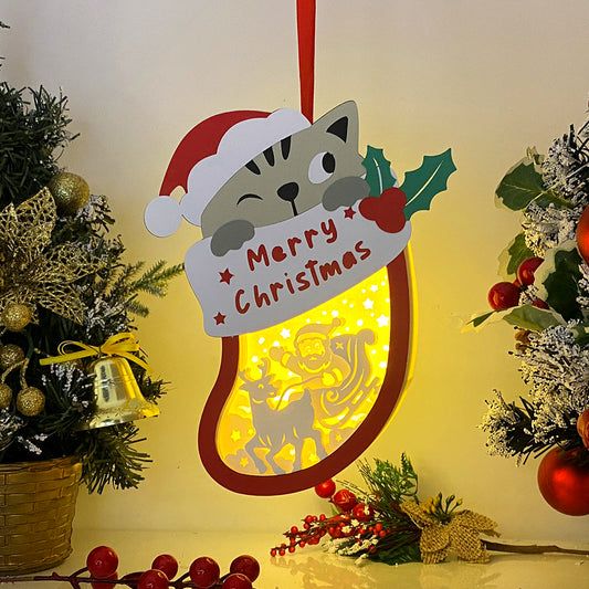 Christmas Santa 2 – 3D Box SVG File for Cricut & Silhouette