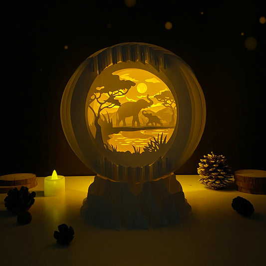 Elephant – 3D Pop-Up Card SVG File for Cricut & Silhouette