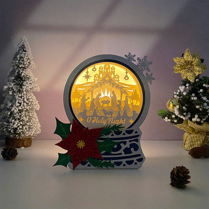 Nativity Scene – 3D Box SVG File for Cricut & Silhouette