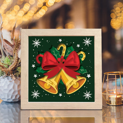 Christmas Bells – 3D Shadow Box SVG File for Cricut & Silhouette