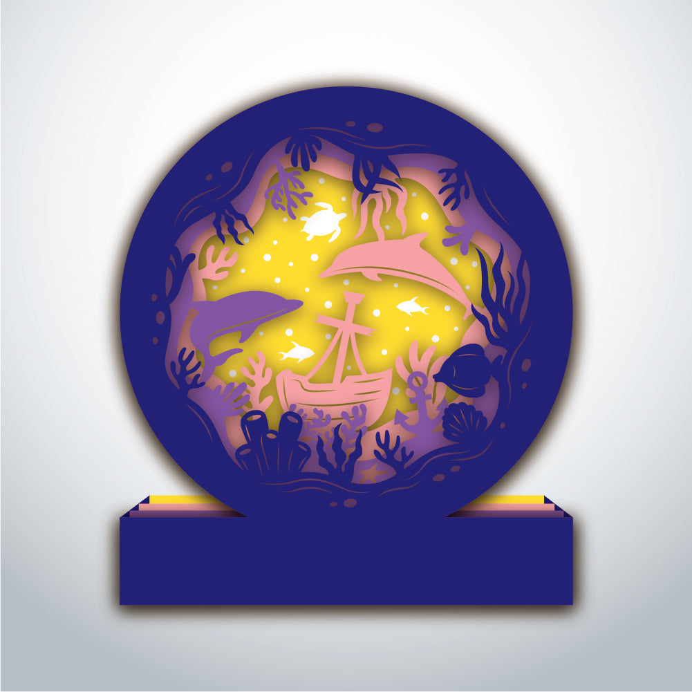 Seabed – 3D Pop-Up Card SVG File for Cricut & Silhouette