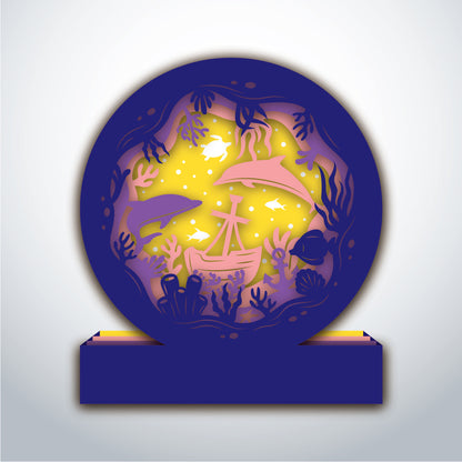 Seabed – 3D Pop-Up Card SVG File for Cricut & Silhouette