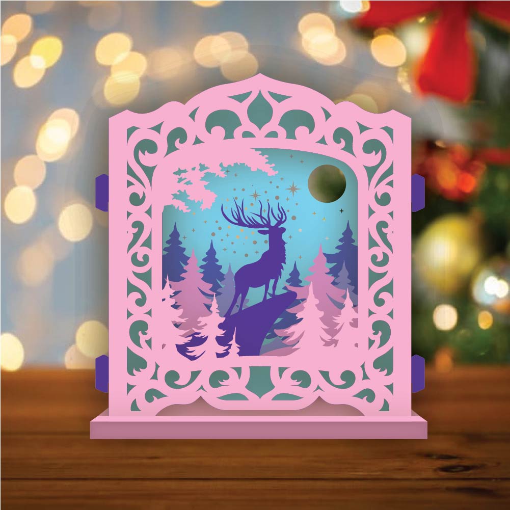 Deer 3 – 3D Pop-Up Card SVG File for Cricut & Silhouette