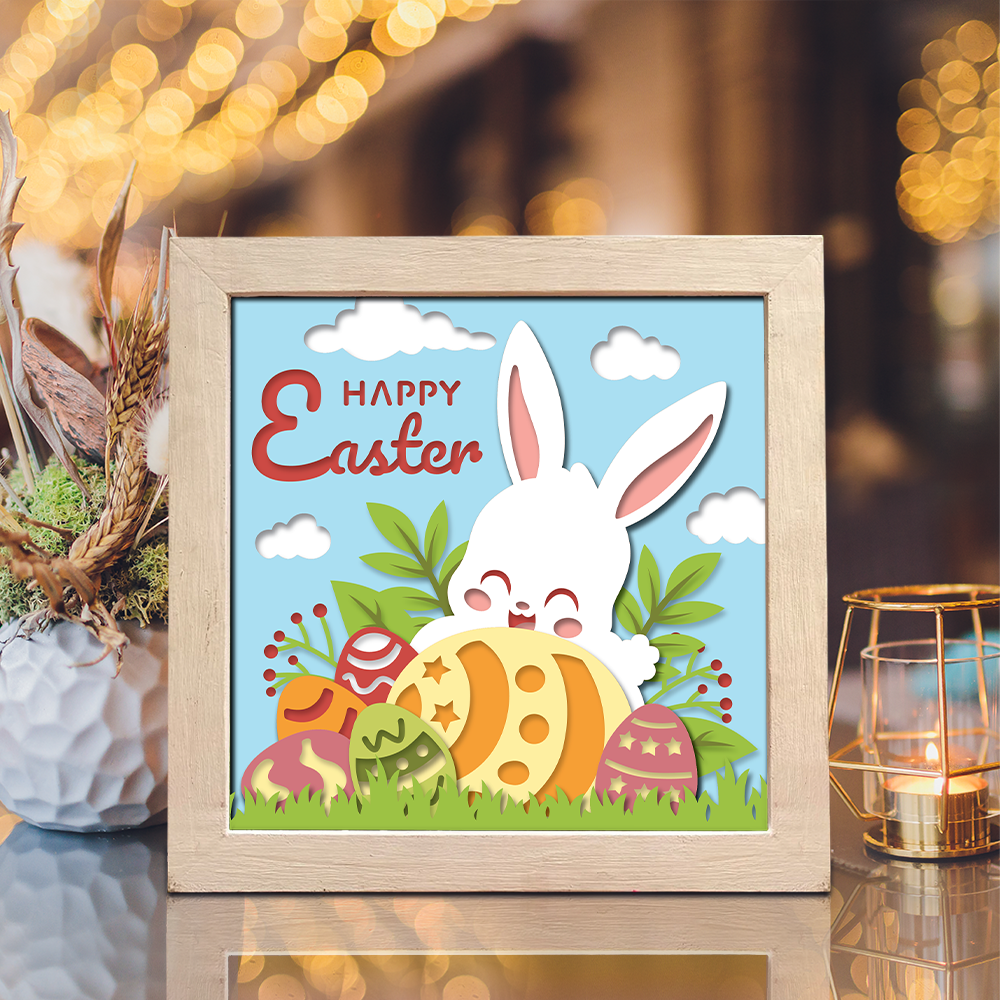 Easter 15 – 3D Shadow Box SVG File for Cricut & Silhouette
