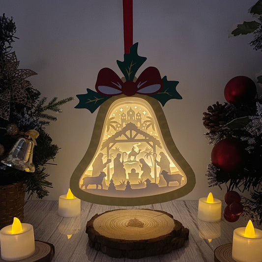 Nativity - 3D Bell Lantern File  - Cricut File  - VEKTOR KRAFT