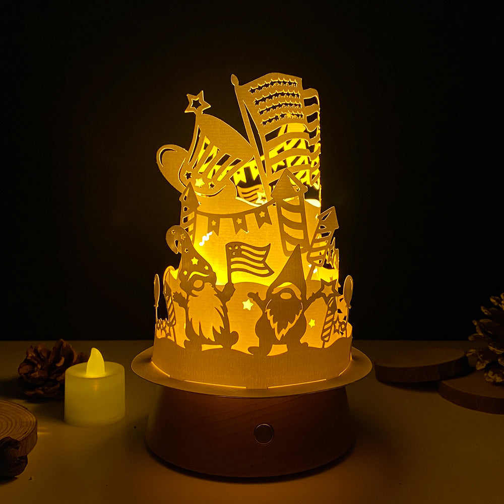 4th Of July 1 – 3D Lantern SVG File for Cricut & Silhouette