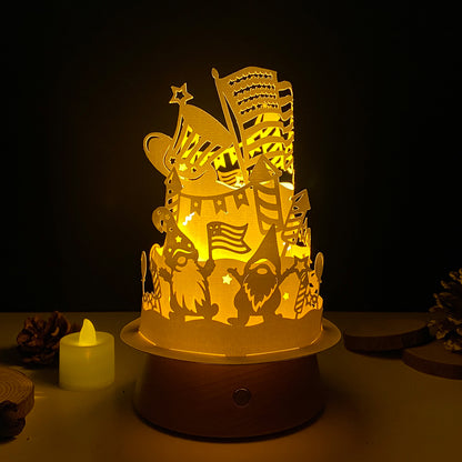 4th Of July 1 – 3D Lantern SVG File for Cricut & Silhouette