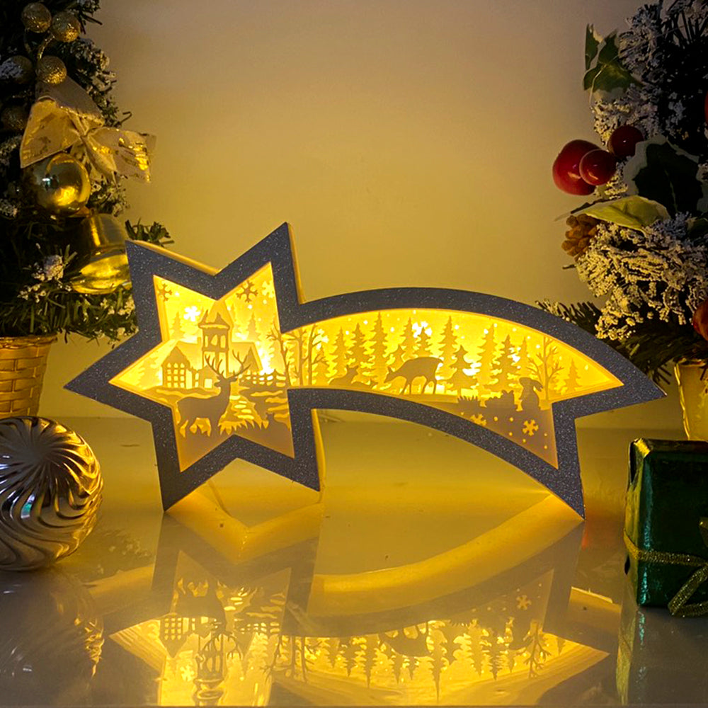 Christmas Deer 3 – 3D Box SVG File for Cricut & Silhouette