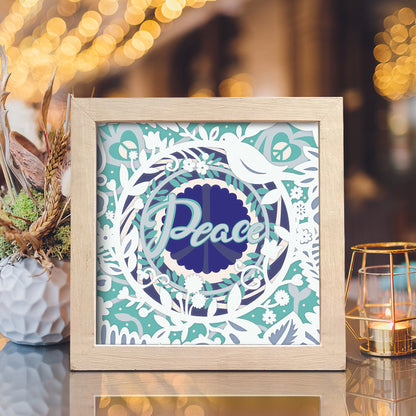 Peace – 3D Shadow Box SVG File for Cricut & Silhouette