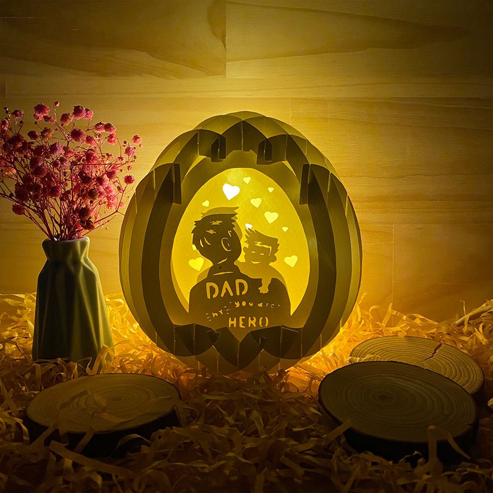 Father's Day 2 Boy – 3D Pop-Up Card SVG File for Cricut & Silhouette