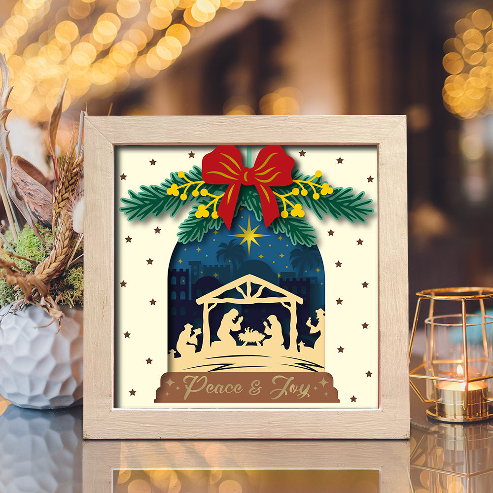 Nativity Scene 5 – 3D Shadow Box SVG File for Cricut & Silhouette