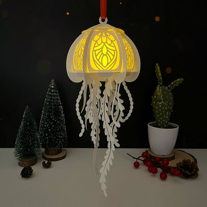 Jellyfish 2 - 3D Animal Paper Cut Lantern File  - Cricut File  - VEKTOR KRAFT