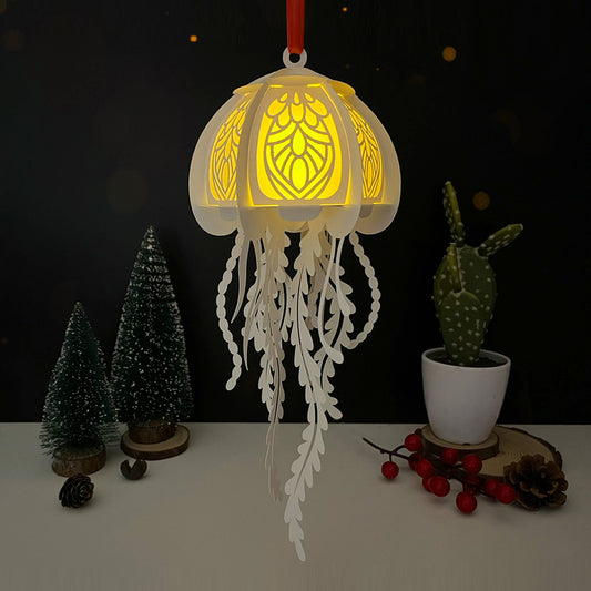 Jellyfish 2 - 3D Animal Paper Cut Lantern File  - Cricut File  - VEKTOR KRAFT