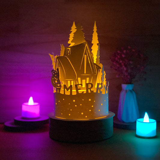 Xmas 9 - 3D Dome Lantern File - Cricut File  - VEKTOR KRAFT