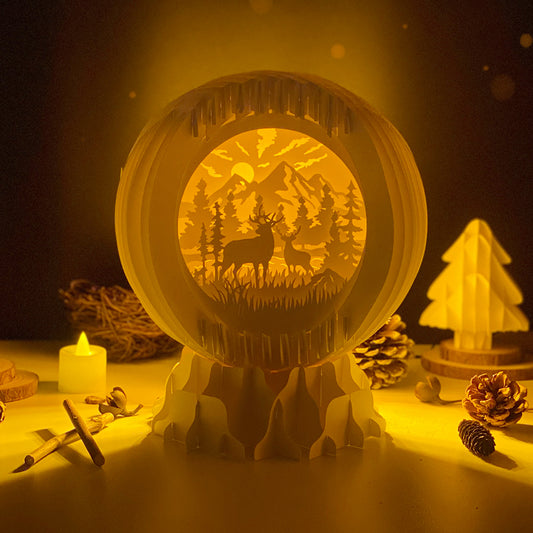 Deer – 3D Pop-Up Card SVG File for Cricut & Silhouette
