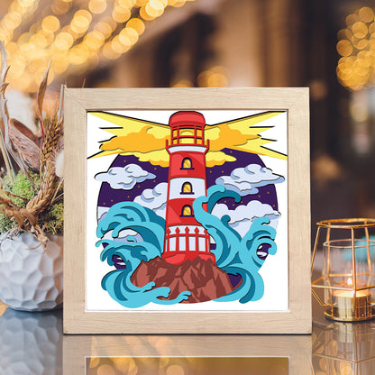 Lighthouse 17 – 3D Shadow Box SVG File for Cricut & Silhouette