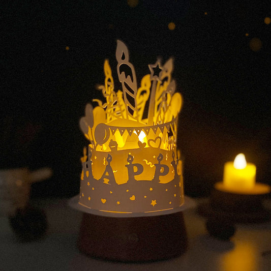 Happy Birthday 2 - 3D Dome Lantern File - Cricut File  - VEKTOR KRAFT
