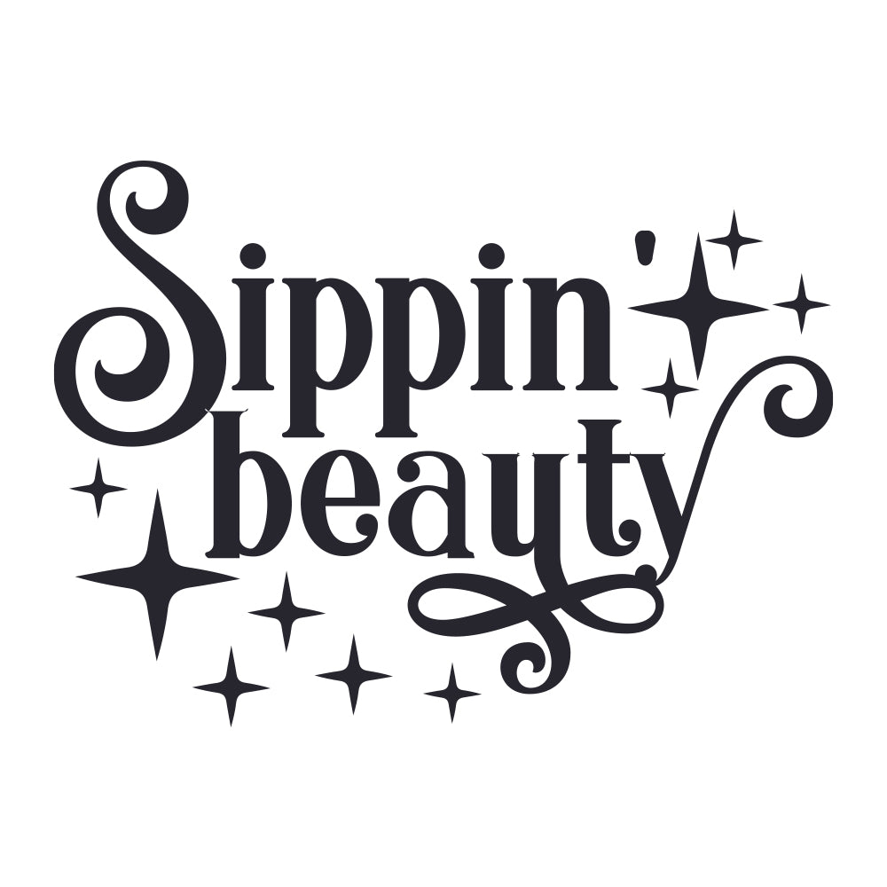 Sippin Beauty - Cricut File - VEKTOR KRAFT
