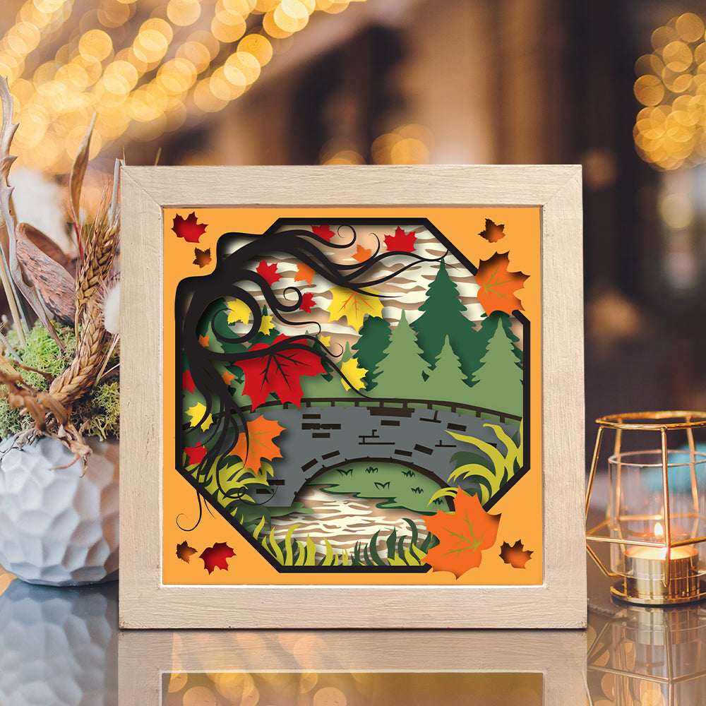 Autumn 3 – 3D Shadow Box SVG File for Cricut & Silhouette